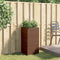 vidaXL - Plantenbak - 40x40x80 - cm - poly - rattan - bruin