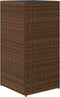 vidaXL - Plantenbak - 40x40x80 - cm - poly - rattan - bruin