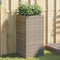 vidaXL - Plantenbak - 40x40x80 - cm - poly - rattan - grijs