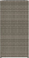 vidaXL - Plantenbak - 40x40x80 - cm - poly - rattan - grijs