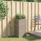 vidaXL - Plantenbak - 40x40x80 - cm - poly - rattan - grijs