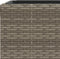 vidaXL - Plantenbak - 40x40x80 - cm - poly - rattan - grijs