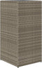 vidaXL - Plantenbak - 40x40x80 - cm - poly - rattan - grijs