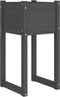 vidaXL - Plantenbak - 40x40x81 - cm - massief - grenenhout - grijs