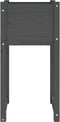 vidaXL - Plantenbak - 40x40x81 - cm - massief - grenenhout - grijs