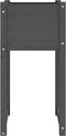 vidaXL - Plantenbak - 40x40x81 - cm - massief - grenenhout - grijs