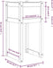vidaXL - Plantenbak - 40x40x81 - cm - massief - grenenhout - honingbruin