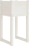 vidaXL - Plantenbak - 40x40x81 - cm - massief - grenenhout - wit