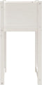 vidaXL - Plantenbak - 40x40x81 - cm - massief - grenenhout - wit