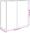 vidaXL - Plantenbak - 40x80x80 - cm - cortenstaal