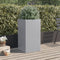 vidaXL - Plantenbak - 42x38x75 - cm - gegalvaniseerd - staal - zilverkleurig