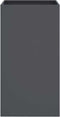 vidaXL - Plantenbak - 42x38x75 - cm - staal - antracietkleurig