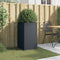 vidaXL - Plantenbak - 42x38x75 - cm - staal - antracietkleurig