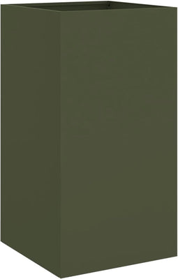 vidaXL - Plantenbak - 42x38x75 - cm - staal - olijfgroen