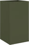 vidaXL - Plantenbak - 42x38x75 - cm - staal - olijfgroen
