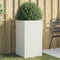 vidaXL - Plantenbak - 42x38x75 - cm - staal - wit
