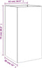 vidaXL - Plantenbak - 42x38x75 - cm - staal - wit
