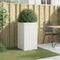 vidaXL - Plantenbak - 42x38x75 - cm - staal - wit