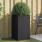 vidaXL - Plantenbak - 42x38x75 - cm - staal - zwart