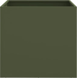 vidaXL - Plantenbak - 42x40x39 - cm - staal - olijfgroen