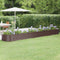 vidaXL - Plantenbak - 440x80x36 - cm - gepoedercoat - staal - bruin