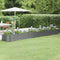 vidaXL - Plantenbak - 440x80x36 - cm - gepoedercoat - staal - grijs