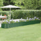 vidaXL - Plantenbak - 440x80x36 - cm - gepoedercoat - staal - groen