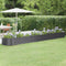 vidaXL - Plantenbak - 440x80x36 - cm - gepoedercoat - staal - antracietkleurig