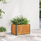 vidaXL - Plantenbak - 45x30x27,5 - cm - massief - acaciahout - en - staal