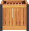 vidaXL - Plantenbak - 45x30x27,5 - cm - massief - acaciahout - en - staal