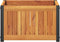 vidaXL - Plantenbak - 45x30x27,5 - cm - massief - acaciahout - en - staal