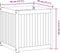 vidaXL - Plantenbak - 45x45x44 - cm - massief - acaciahout - en - staal
