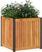 vidaXL - Plantenbak - 45x45x44 - cm - massief - acaciahout - en - staal
