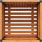 vidaXL - Plantenbak - 45x45x44 - cm - massief - acaciahout - en - staal