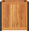 vidaXL - Plantenbak - 45x45x44 - cm - massief - acaciahout - en - staal