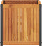vidaXL - Plantenbak - 45x45x44 - cm - massief - acaciahout - en - staal