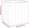 vidaXL - Plantenbak - 45x45x45 - cm - massief - acaciahout