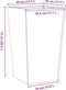vidaXL - Plantenbak - 45x45x75 - cm - roestvrij - staal