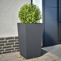 vidaXL - Plantenbak - 45x45x75 - cm - staal - antracietkleurig