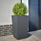 vidaXL - Plantenbak - 45x45x75 - cm - staal - antracietkleurig