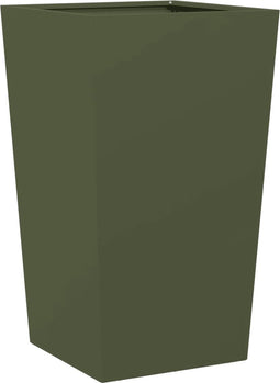 vidaXL - Plantenbak - 45x45x75 - cm - staal - olijfgroen