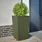 vidaXL - Plantenbak - 45x45x75 - cm - staal - olijfgroen