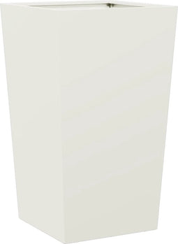 vidaXL - Plantenbak - 45x45x75 - cm - staal - wit