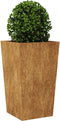 vidaXL - Plantenbak - 45x45x75 - cm - weervast - staal