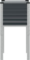 vidaXL - Plantenbak - 45x45x88 - cm - staal - antracietkleurig