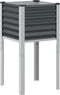 vidaXL - Plantenbak - 45x45x88 - cm - staal - antracietkleurig