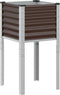 vidaXL - Plantenbak - 45x45x88 - cm - staal - bruin