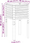 vidaXL - Plantenbak - 45x45x88 - cm - staal - bruin