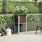vidaXL - Plantenbak - 45x45x88 - cm - staal - bruin