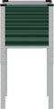 vidaXL - Plantenbak - 45x45x88 - cm - staal - groen